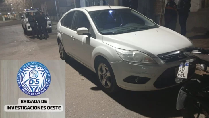 Recuperaron en Capital un auto que había sido robado en Rawson