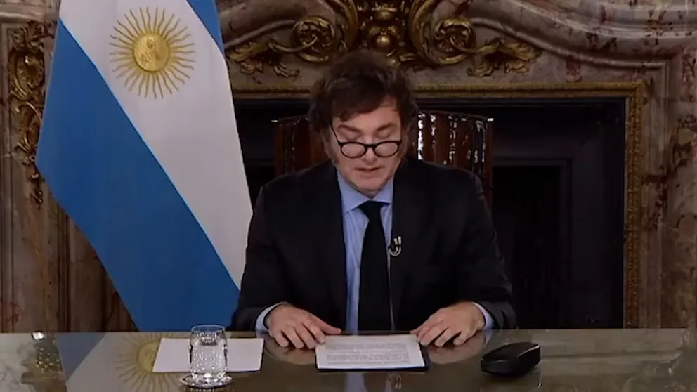 R (1) Javier Milei grabó una cadena nacional para defender el rumbo económico