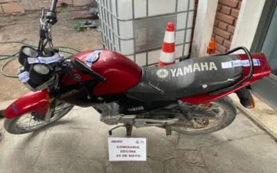 Recuperaron en 25 de Mayo una moto que había sido robada en Mendoza