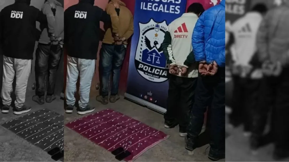 R (1) Allanamiento en Chimbas: detuvieron a tres personas con más de 100 dosis de cocaína