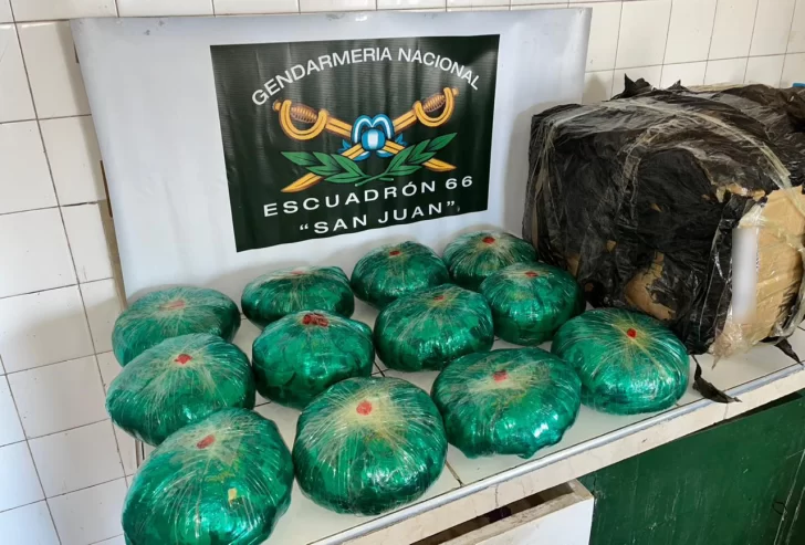 R (1) Gendarmería secuestró cocaína y hojas de coca en dos procedimientos en San Juan